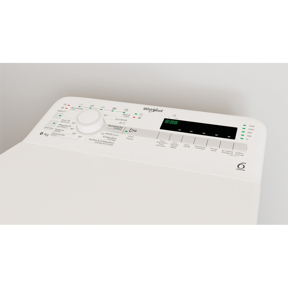 Bauknecht Toplader-Waschmaschine TDLR 612C CH N – 6 kg, 1200 U/min, Energieklasse C – weiss