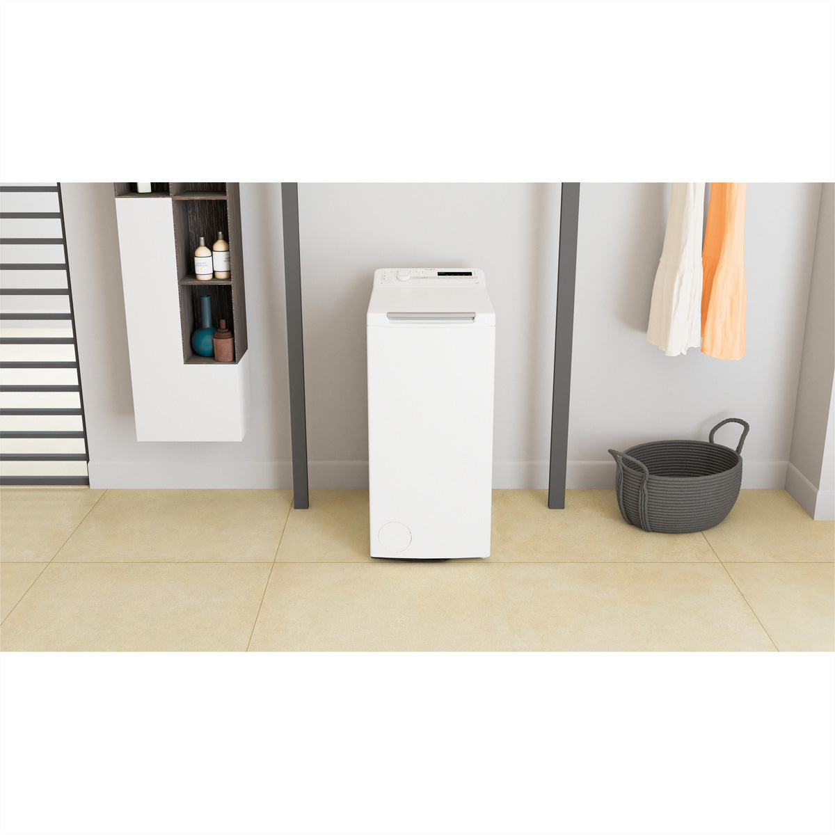 Bauknecht Toplader-Waschmaschine TDLR 612C CH N – 6 kg, 1200 U/min, Energieklasse C – weiss