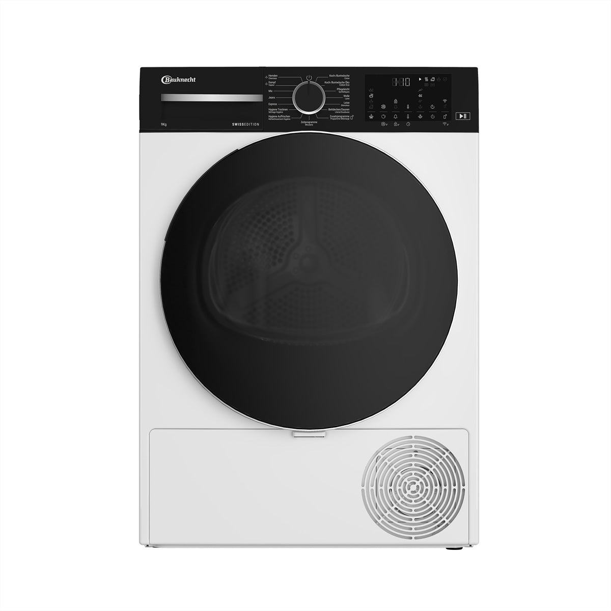 Bauknecht Wäschetrockner BKTR8109 – 9 kg, Energieklasse B, 107,6 kWh/100 Zyklen, Edelstahltrommel – Weiss