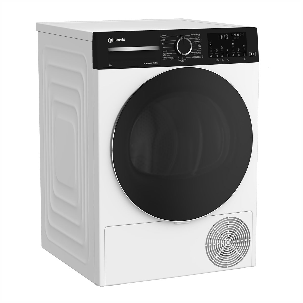 Bauknecht Wäschetrockner BKTR8109 – 9 kg, Energieklasse B, 107,6 kWh/100 Zyklen, Edelstahltrommel – Weiss