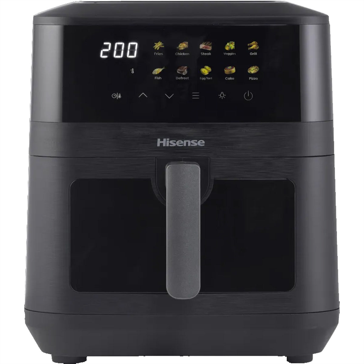 Hisense Heissluftfritteuse HAF2100DCD – 7,7 l, 10 Programme, 2100 W – schwarz