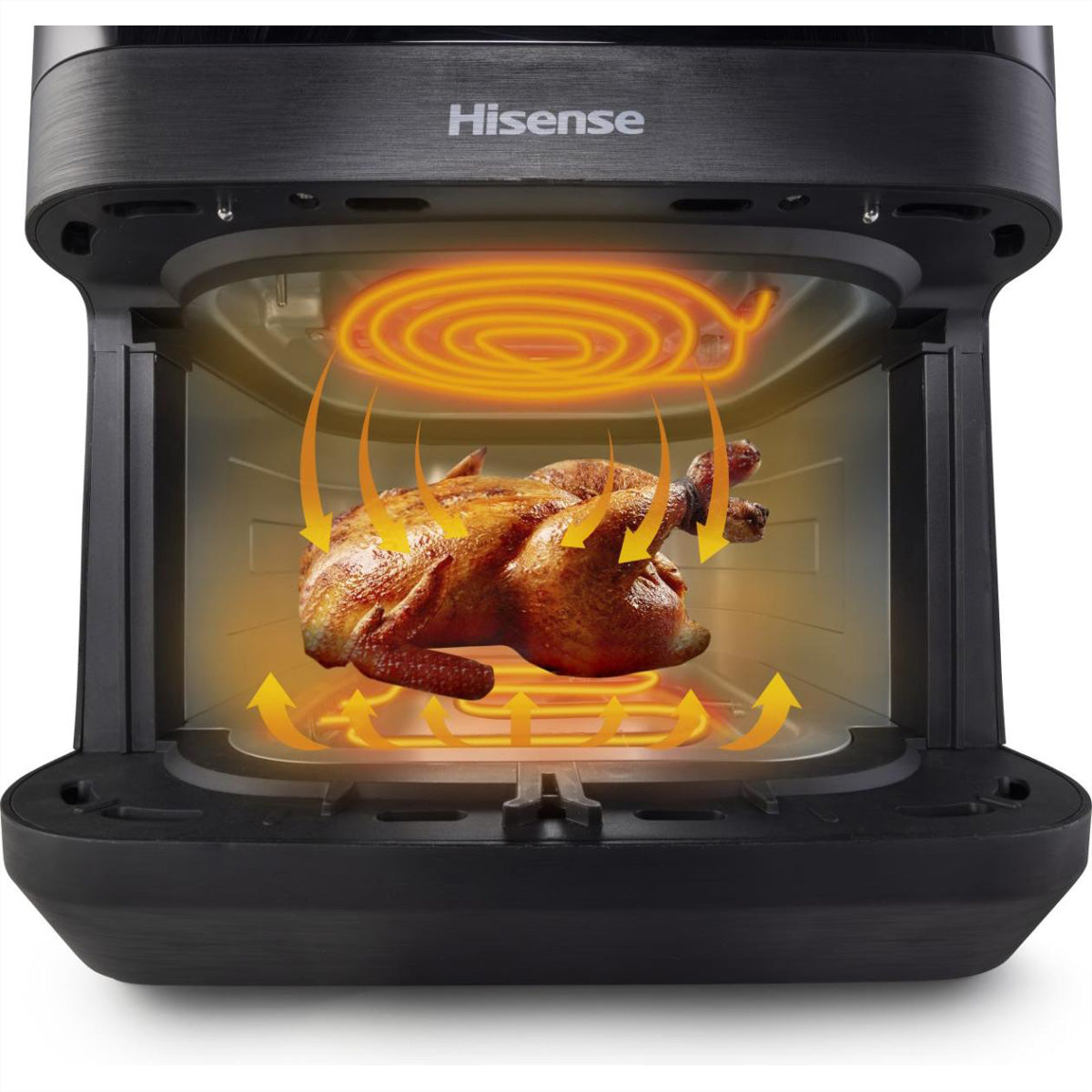 Hisense Heissluftfritteuse HAF2100DCD – 7,7 l, 10 Programme, 2100 W – schwarz