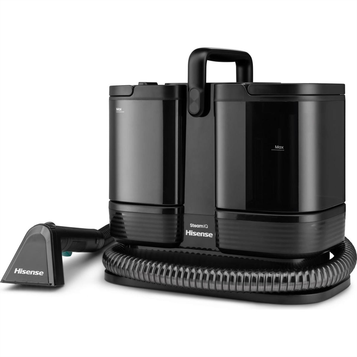 Hisense Dampfreiniger HSSC07A – 1,8 l – Schwarz – 30,3 × 24,1 × 33,2 cm