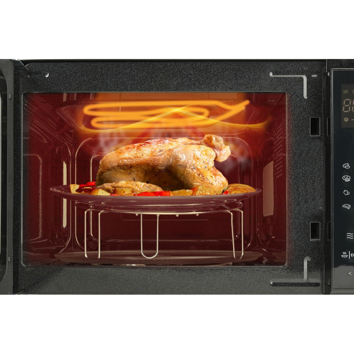 Hisense Grill-Mikrowelle H25MOBS4HGI – 25 l, 900 W – schwarz