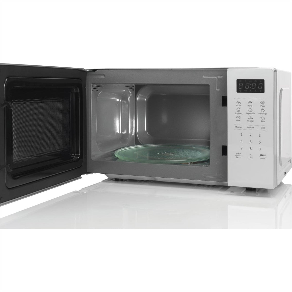 Hisense Kombi-Mikrowelle H20MOMS4HG – 20 l, Grill & Keramikboden, 700 W – Silber