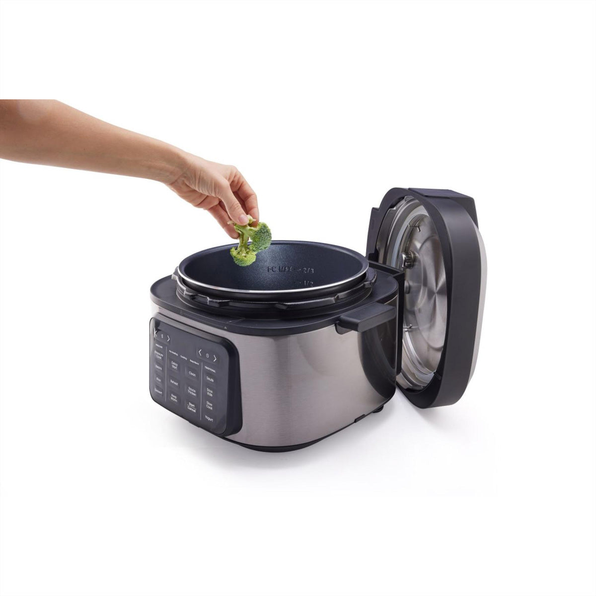 Hisense Reiskocher HMC6SBK – 6 l, 1500 W, Warmhaltefunktion – Schwarz/Edelstahl