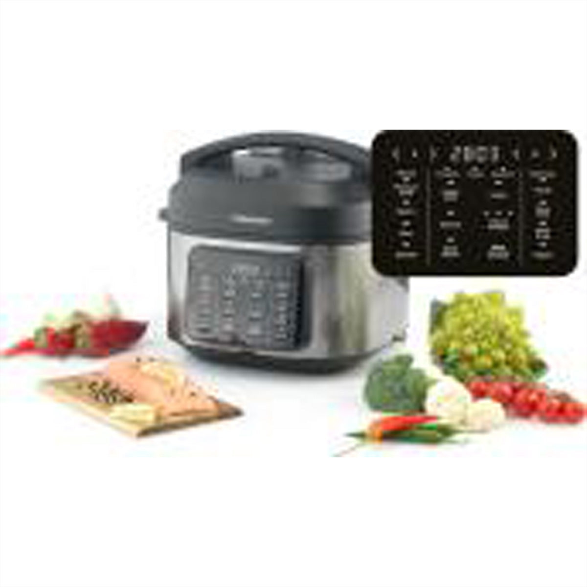 Hisense Reiskocher HMC6SBK – 6 l, 1500 W, Warmhaltefunktion – Schwarz/Edelstahl