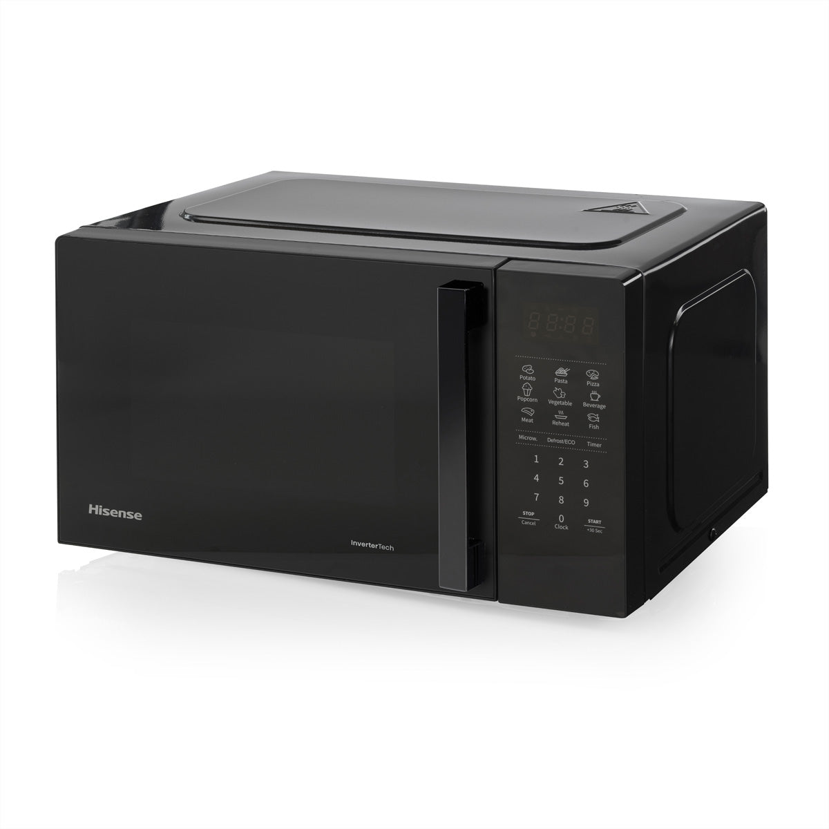 Hisense Solo-Mikrowelle H20MOBS4HI – 20 l, Inverter & Keramikboden, 700 W – schwarz