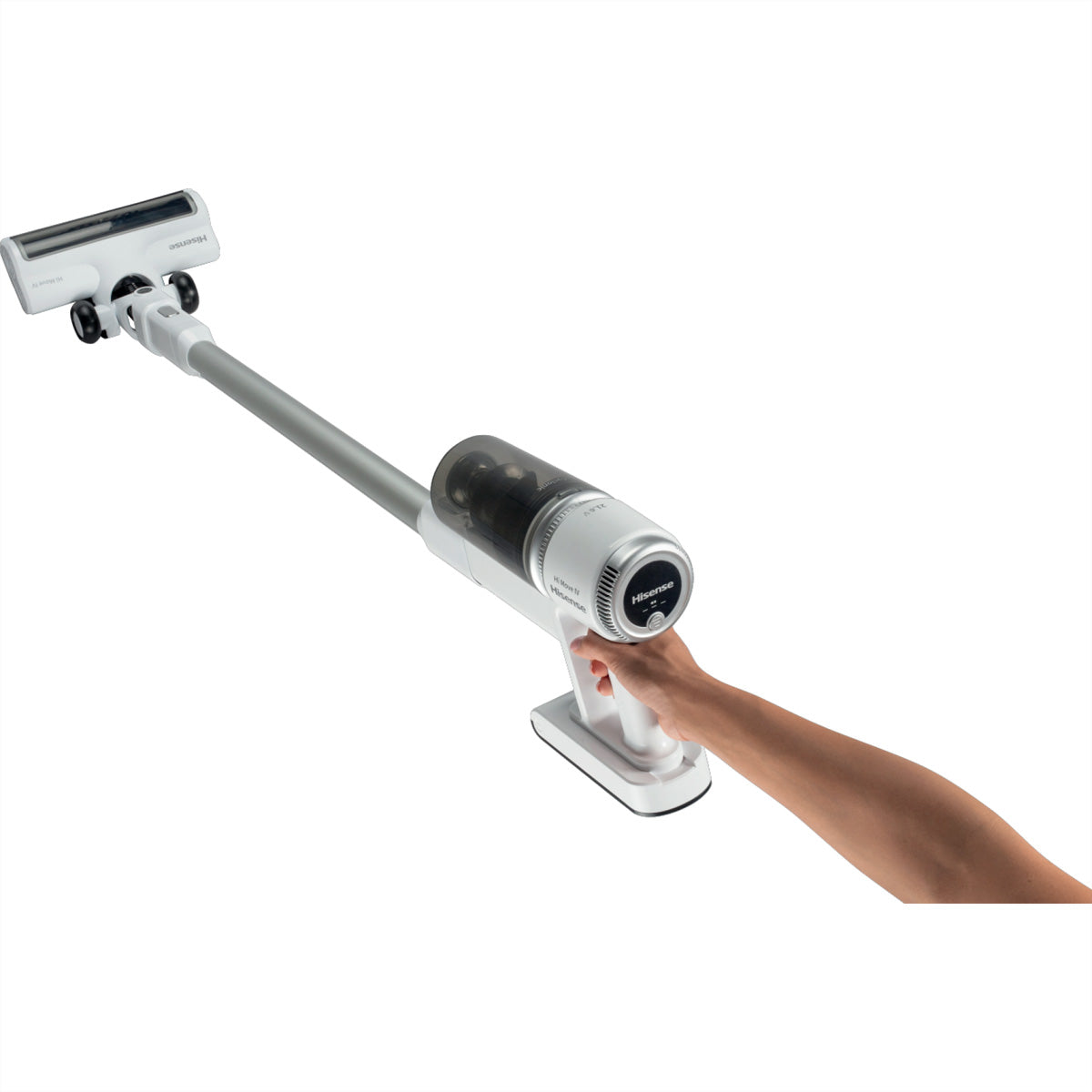 Hisense Kabelloser Staubsauger SHVC6134W, 2-in-1 – 35 Min., 30 AW, Behälter 0,5 l