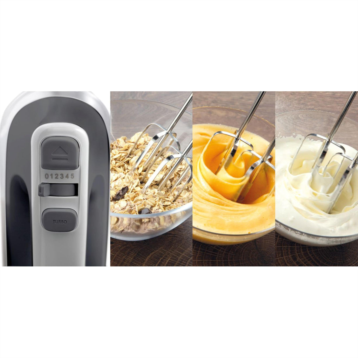 Gorenje Handmixer M500DCBK – 500 W, 5 Stufen, spülmaschinenfest – Schwarz