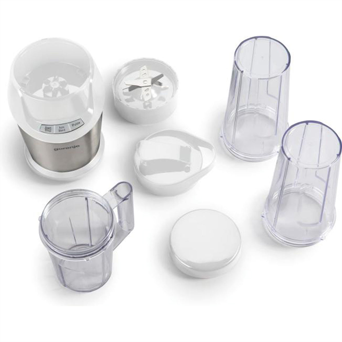 Gorenje Smoothie-Mixer BN1000E – 0,75 l, 1000 W, spülmaschinenfest – weiss/silber
