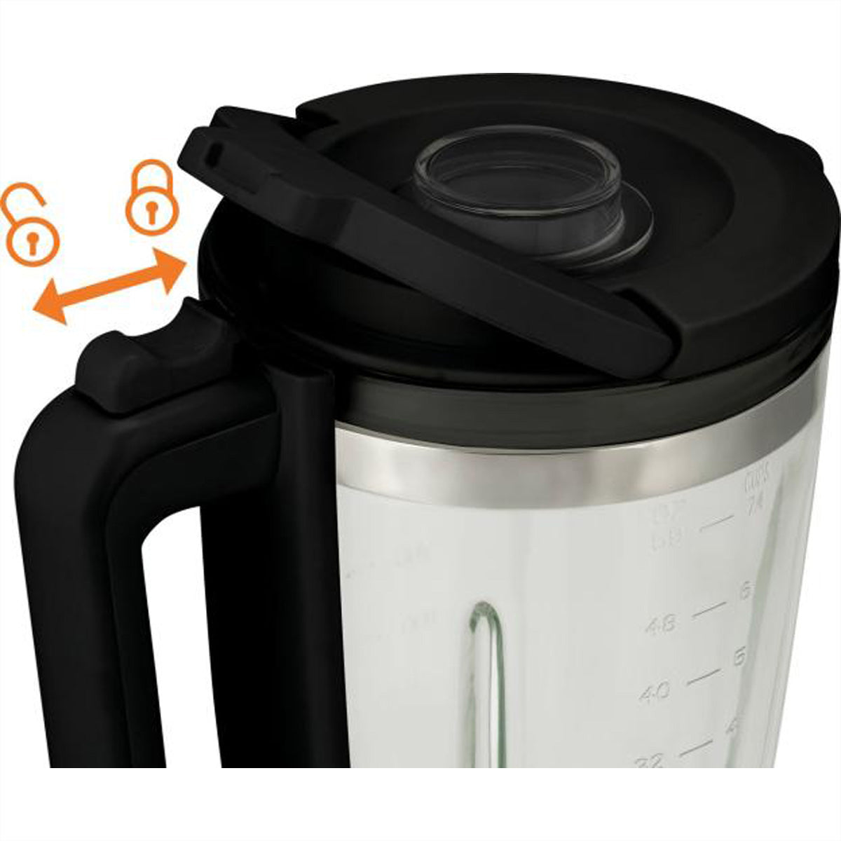 Gorenje Standmixer B1400BE – 1,75 l, 1400 W, spülmaschinenfest – schwarz/edelstahl