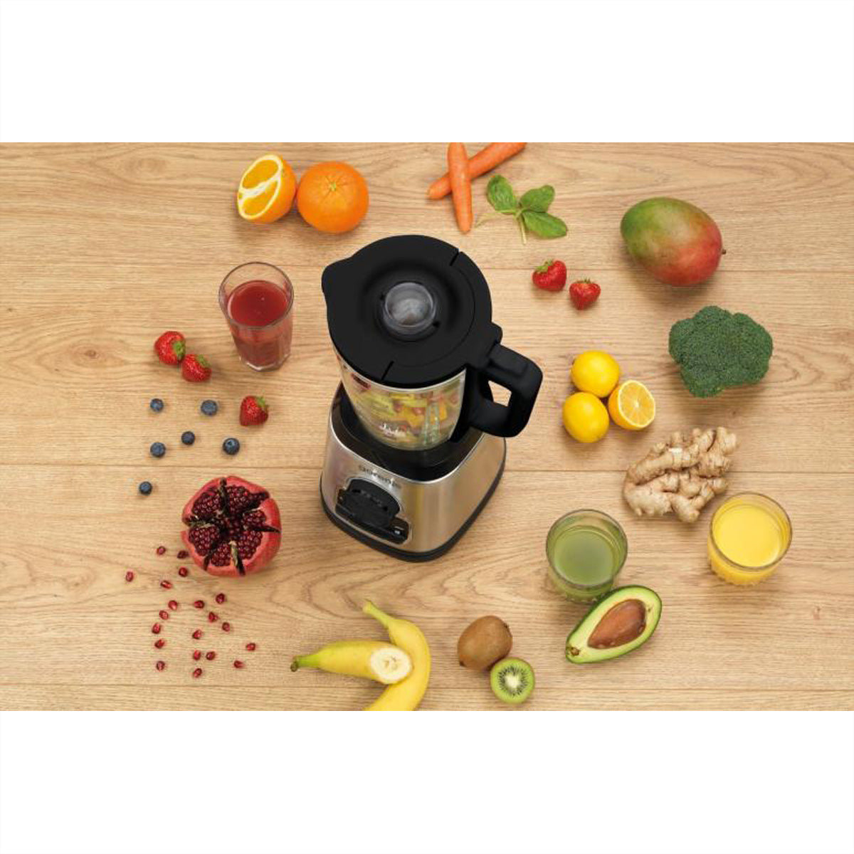 Gorenje Standmixer B1400BE – 1,75 l, 1400 W, spülmaschinenfest – schwarz/edelstahl