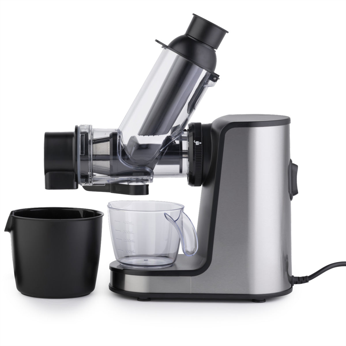 Gorenje Entsafter JC200BE – 400 ml, 200 W – schwarz/silber