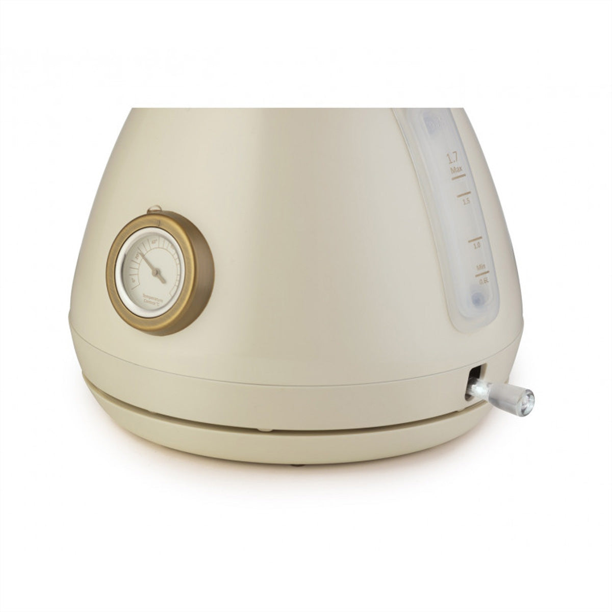 Gorenje Wasserkocher K17CD – 1,7 l, Edelstahl, Beige, 360°-Sockel