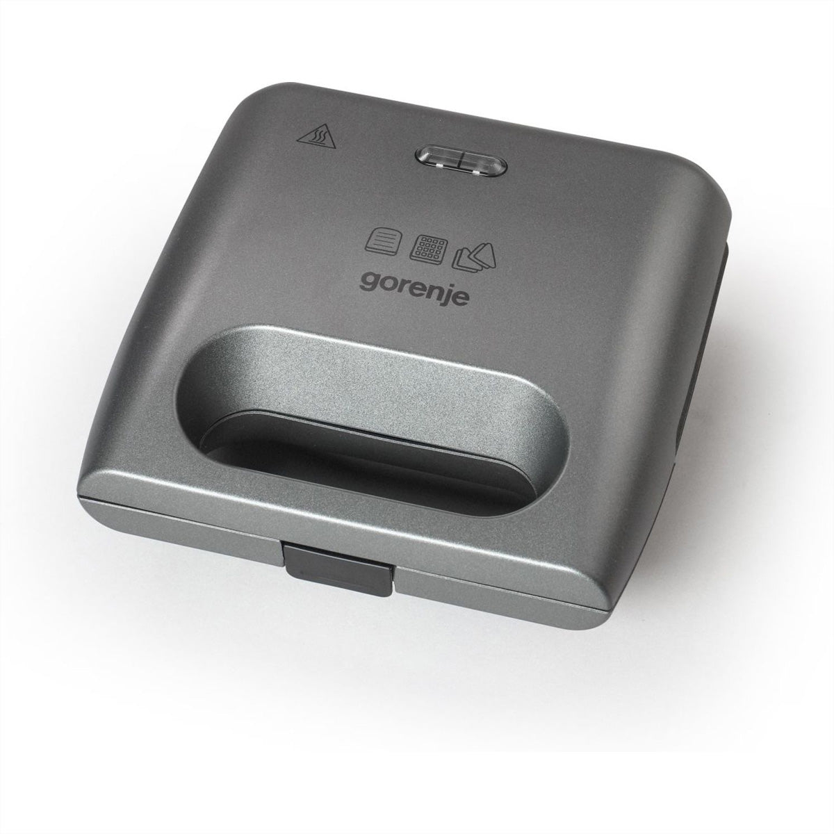 Gorenje Sandwichmaker SM703GCG – 700 W, Abnehmbare Platten & Antihaftbeschichtung – Silber