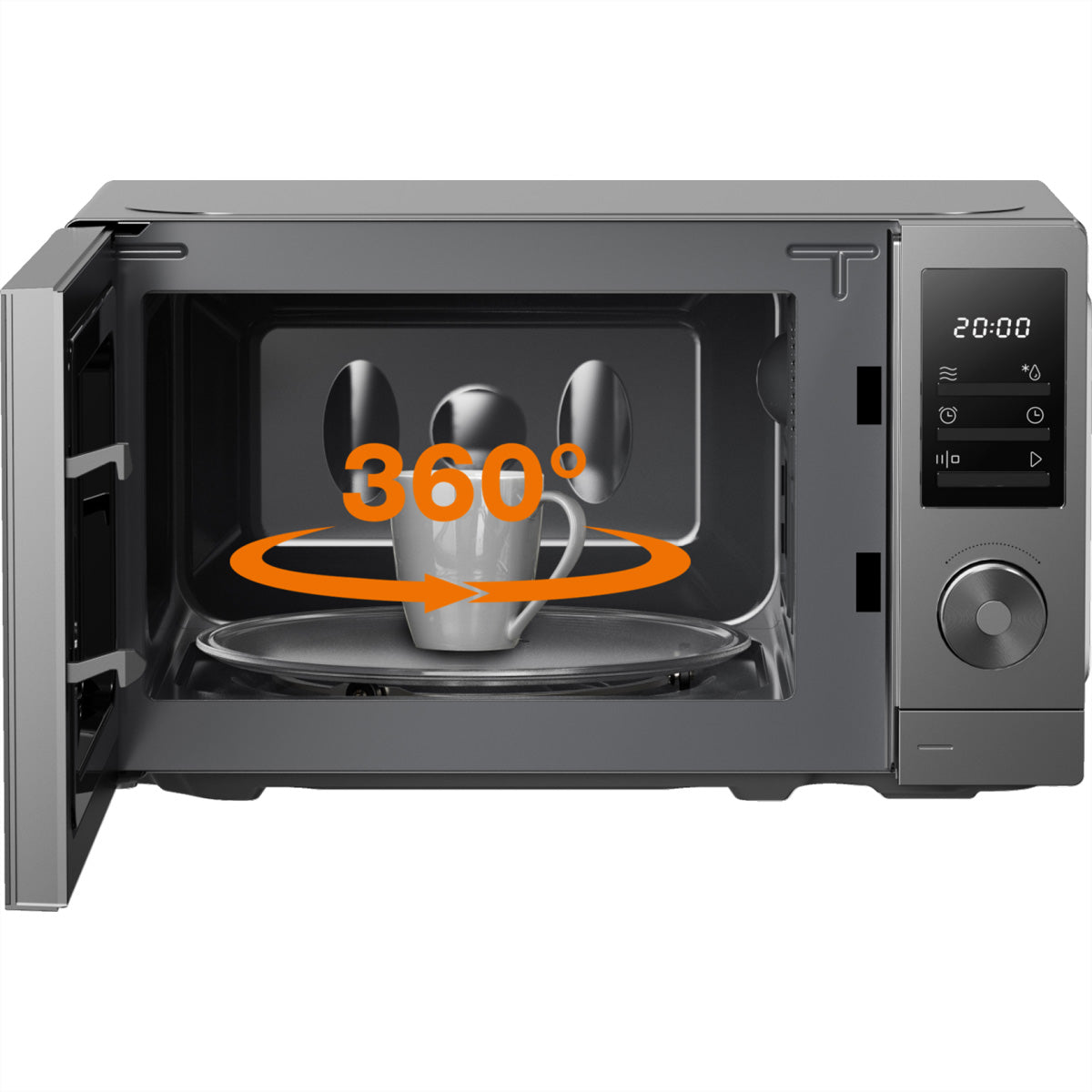 Gorenje Solo-Mikrowelle MO20A3T4 – 20 l, 700 W – schwarz/grau