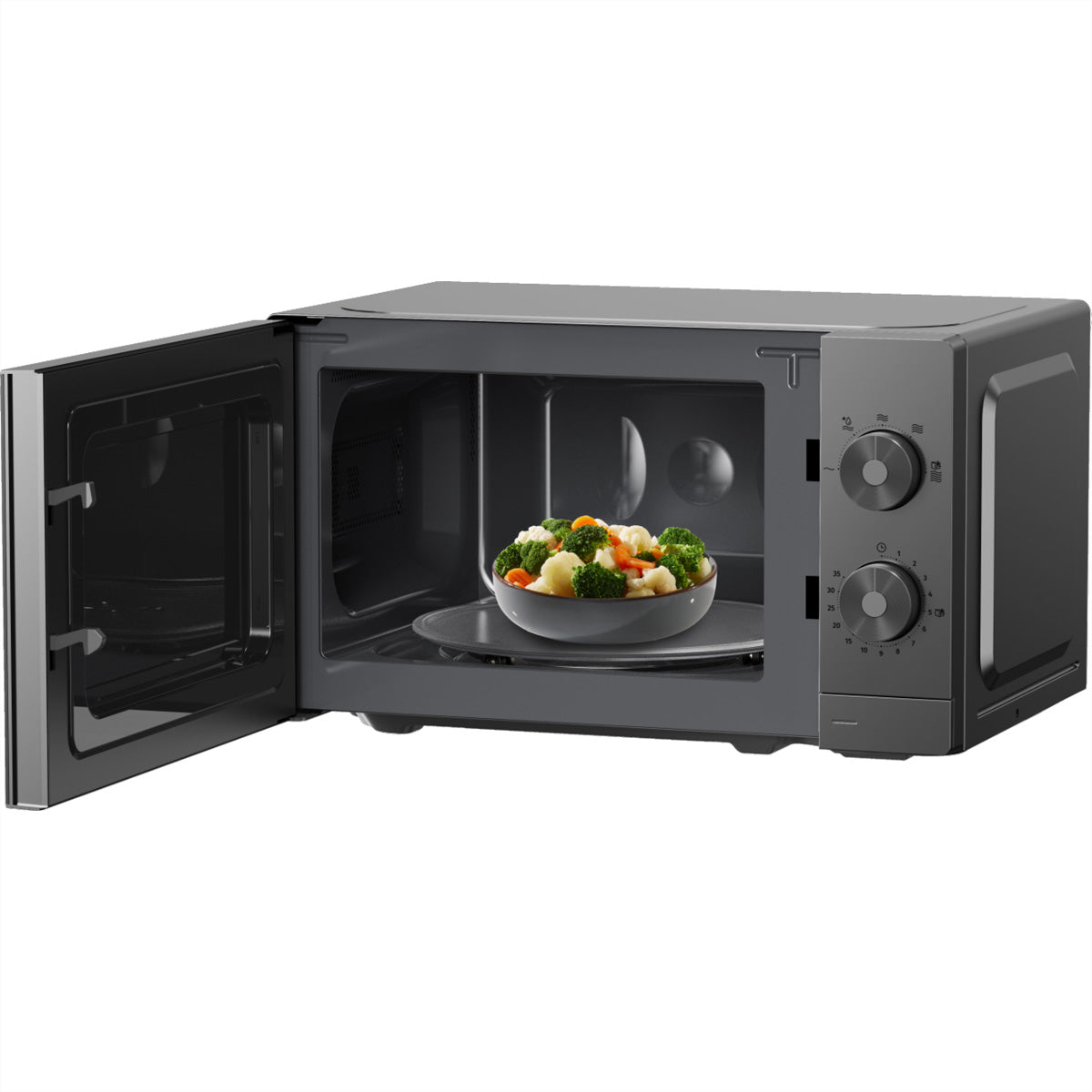 Gorenje Mikrowelle MO20E1T4 – 20 l, 700 W – schwarz/edelstahl