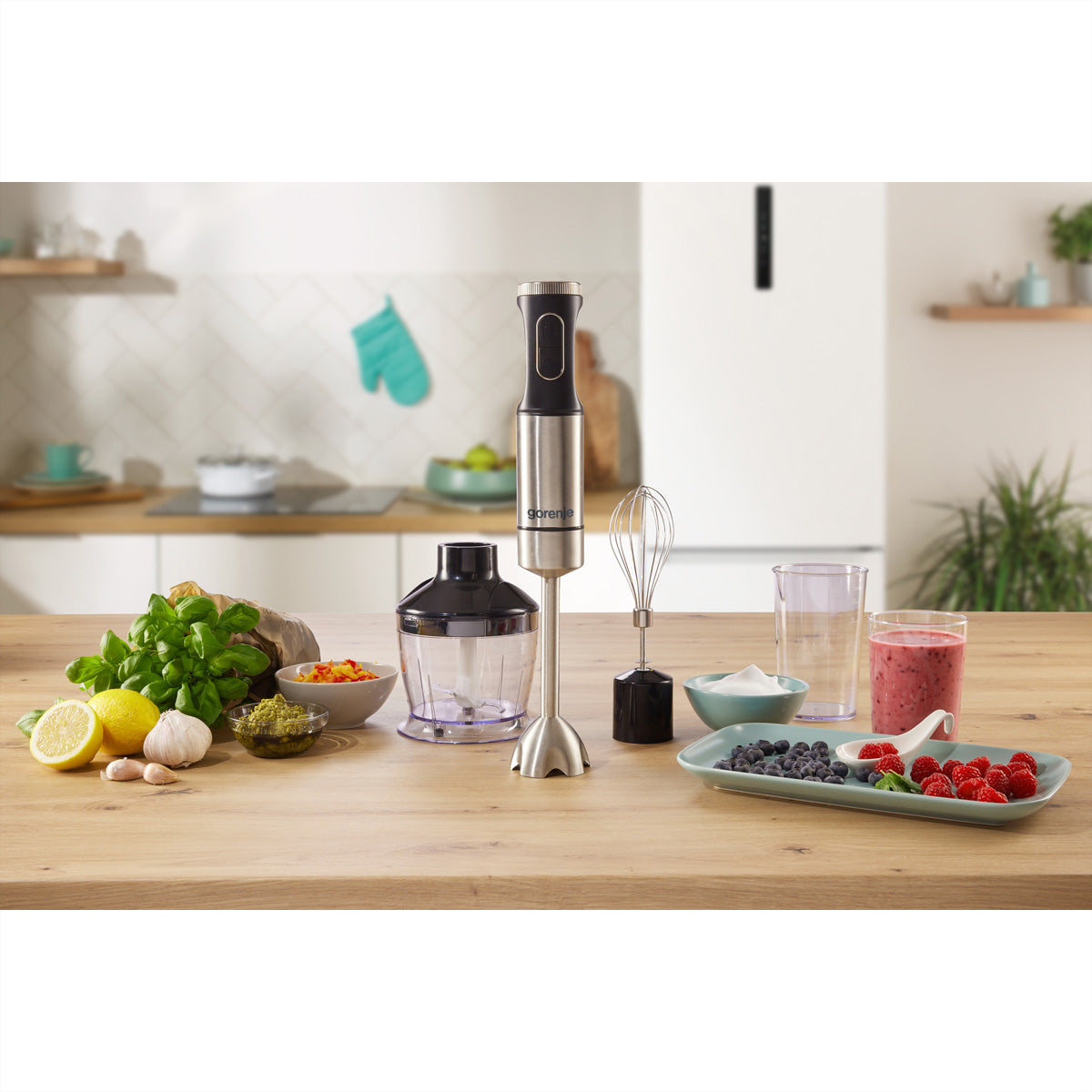 Gorenje Stabmixer HBX1000EB – 0,6 l Mixbecher, 1000 W – Schwarz