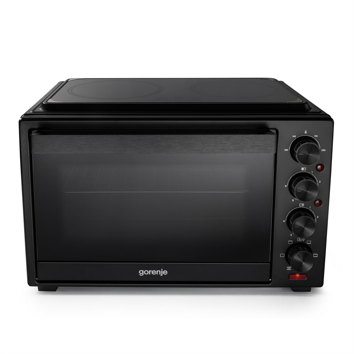 Gorenje Mini Ofen OM38GBC – 38 l, Grill & Heissluft, 3500 W – schwarz