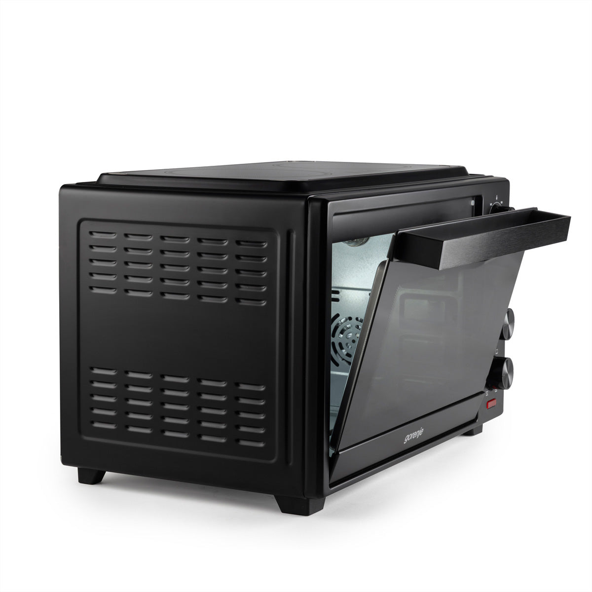 Gorenje Mini Ofen OM38GBC – 38 l, Grill & Heissluft, 3500 W – schwarz