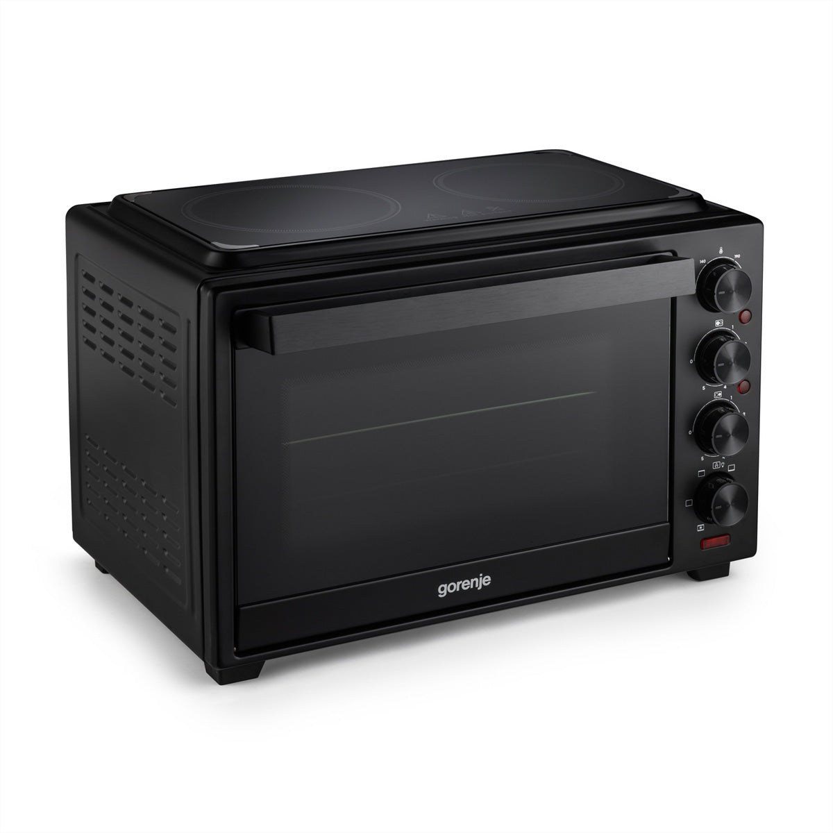 Gorenje Mini Ofen OM38GBC – 38 l, Grill & Heissluft, 3500 W – schwarz