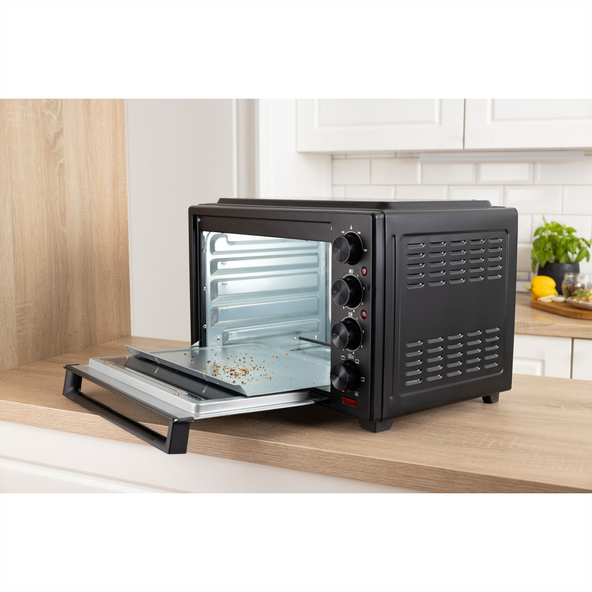 Gorenje Mini Ofen OM38GBC – 38 l, Grill & Heissluft, 3500 W – schwarz