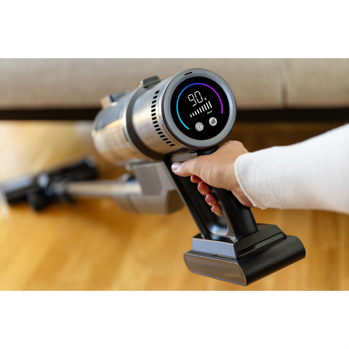 Gorenje Kabelloser Staubsauger NEOEXPERT SVC296749NEBL, mit Absaugstation, 2-in-1 – 60 min, 190 AW, Behälter 0,6 l