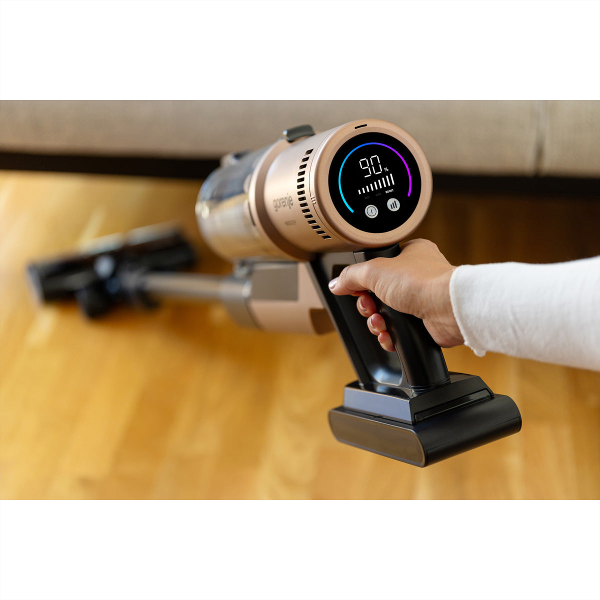 Gorenje Kabelloser Staubsauger SVC259449NDCO NEODEEP, 2-in-1 – 60 Min., 125 AW, Behälter 0,6 l
