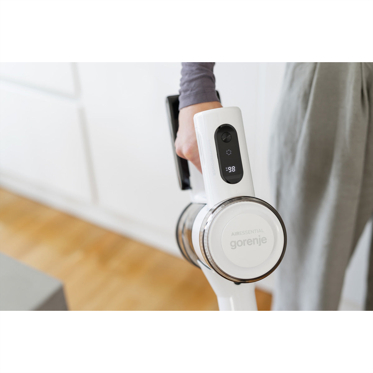 Gorenje Kabelloser Staubsauger SVC259400NES NEOESSENTIAL, 2-in-1 – 50 min, 60 AW, Behälter 0,6 l