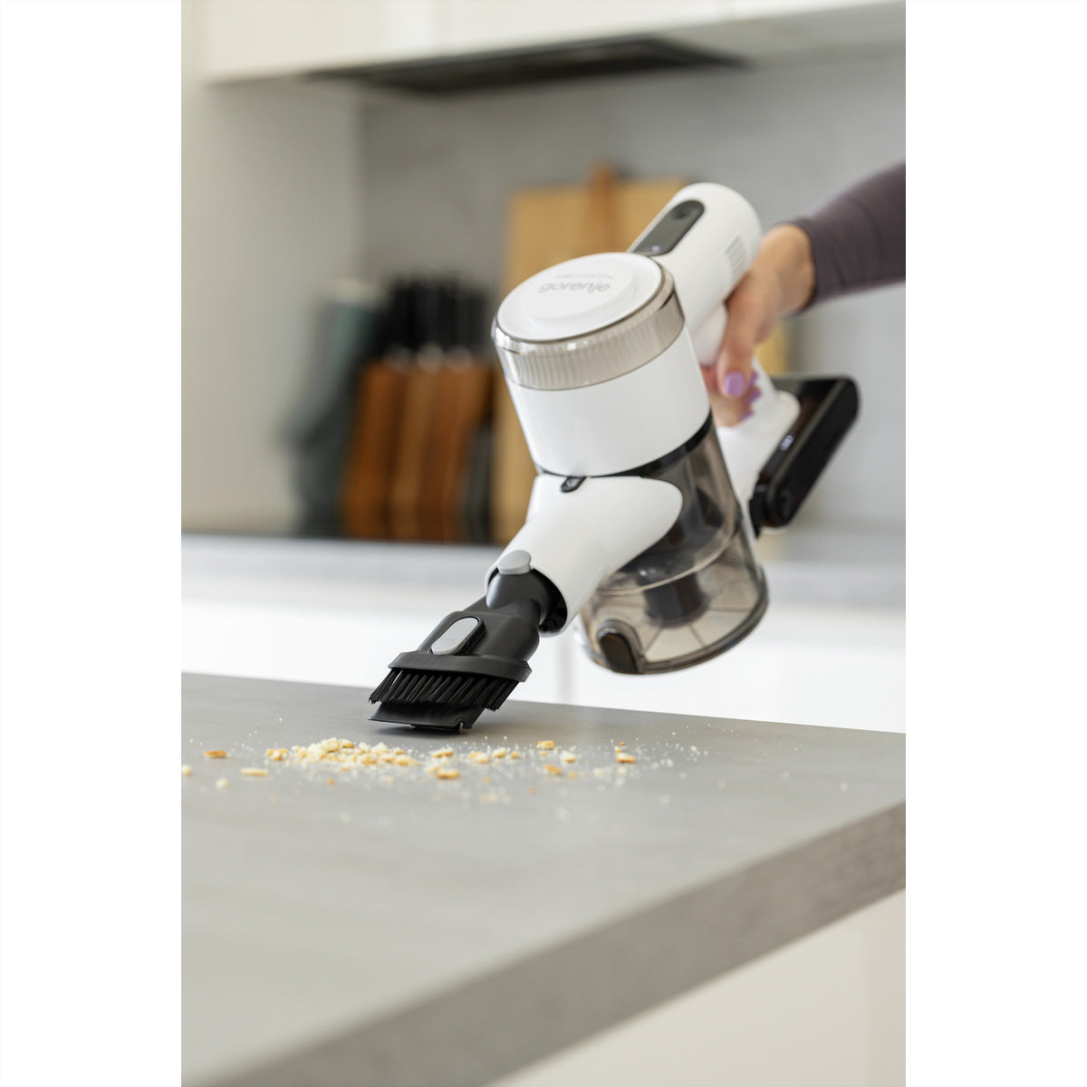 Gorenje Kabelloser Staubsauger SVC259400NES NEOESSENTIAL, 2-in-1 – 50 min, 60 AW, Behälter 0,6 l
