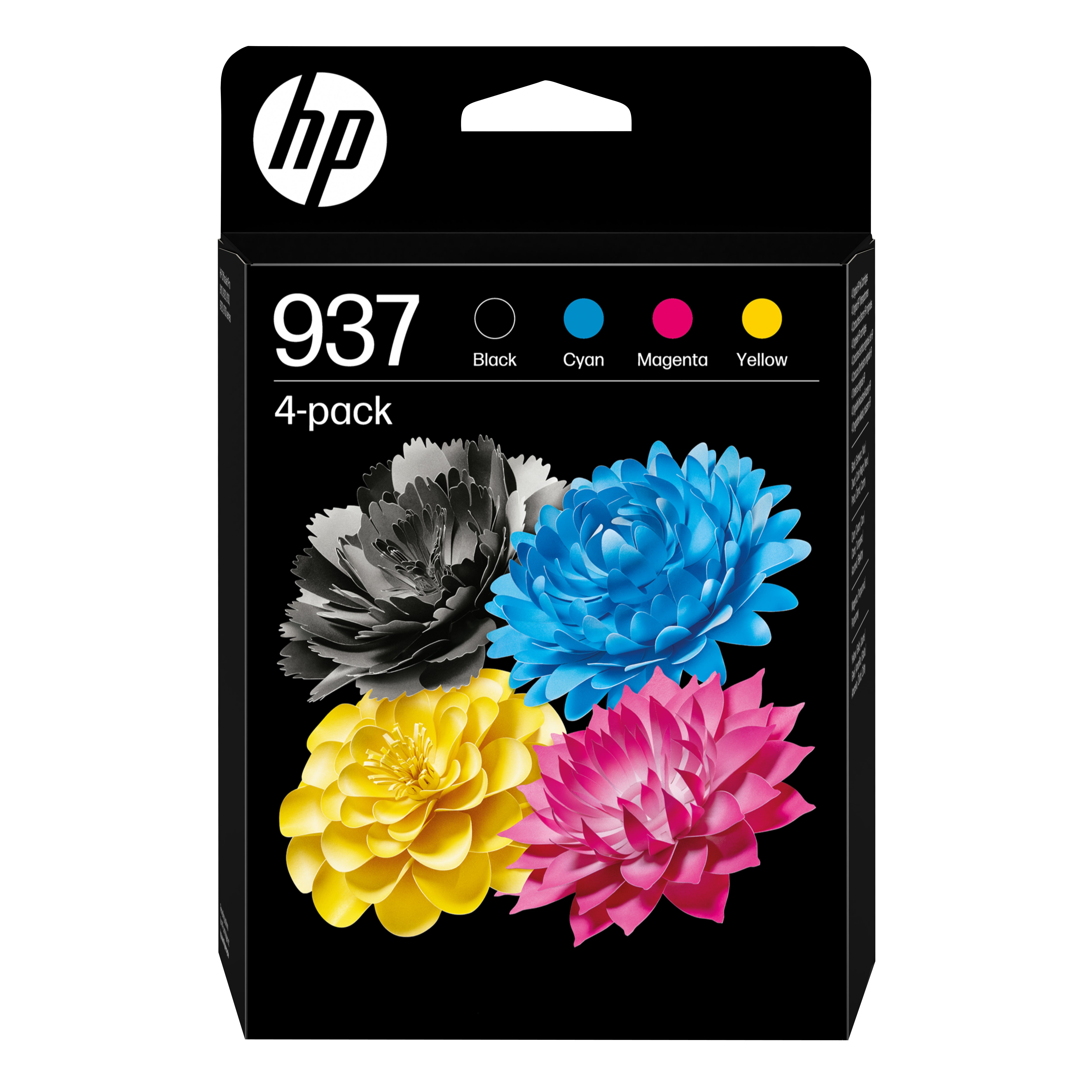 HP 937 Tintenpatronen-Multipack, 4er-Set (Original) – für OfficeJet Pro 9110/9120/9130 …