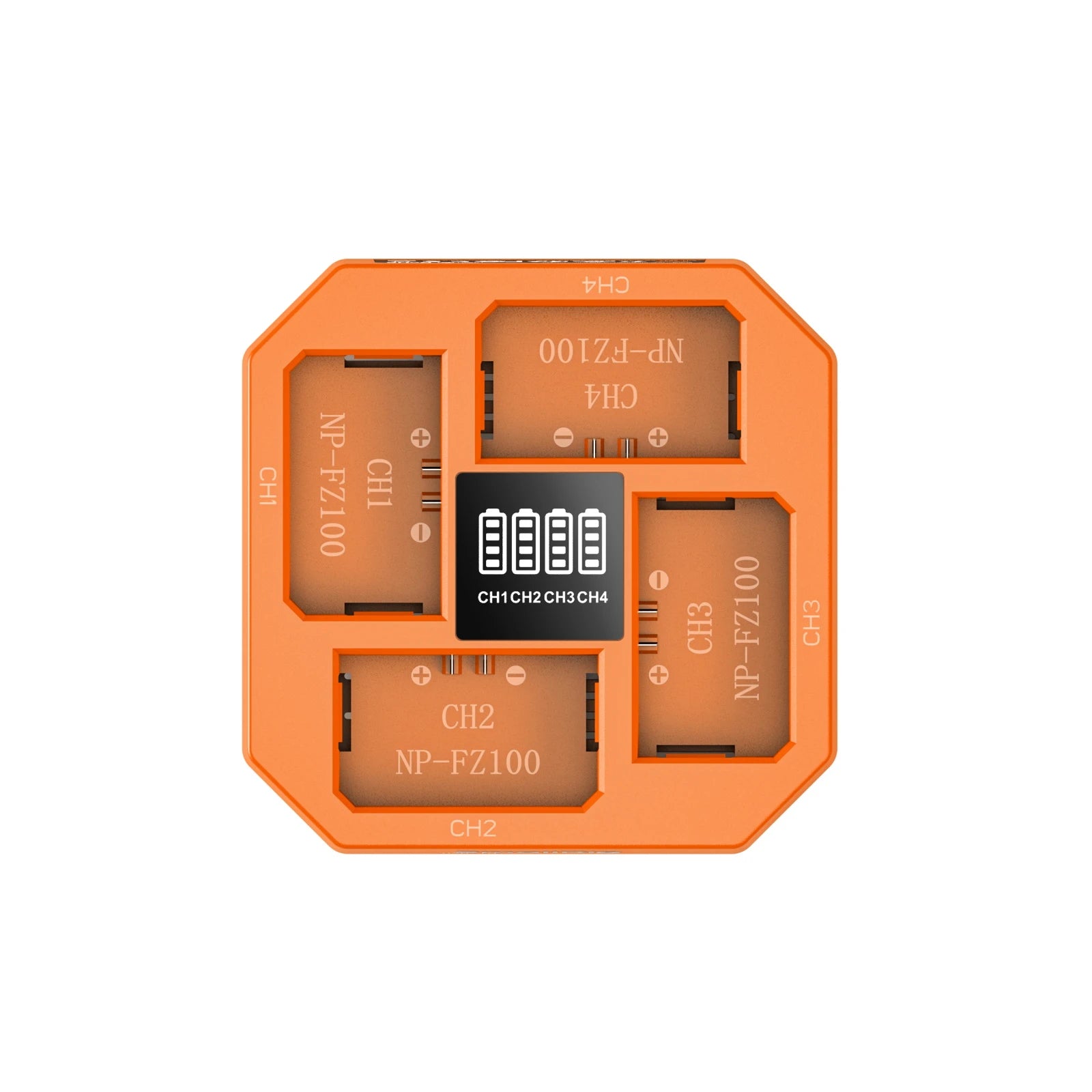 SmallRig Ladegerät NP-FZ100 – 90 × 27 mm, 1 A, orange – für Flächenleuchte, Bildgeber, Monitor u. a.