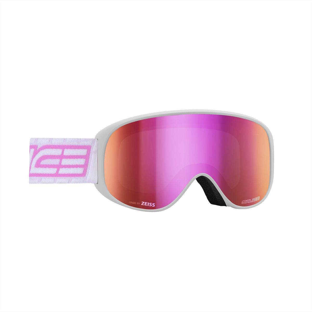 Salice Occhiali Skibrille 100DARWF – Pinke Gläser, Antibeschlag, 100 % UV-Schutz