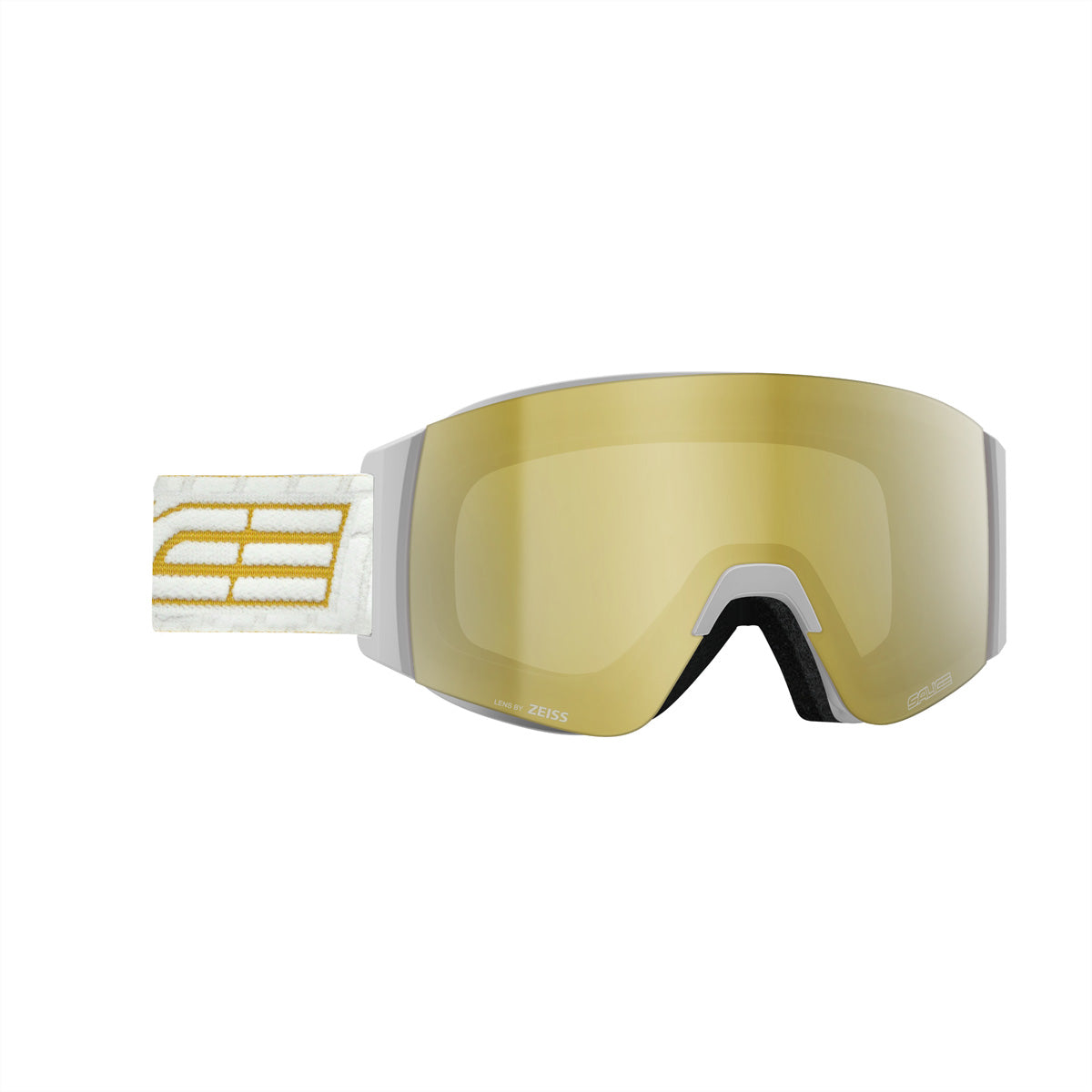 Salice Occhiali Skibrille 105DARWF – Goldene Gläser, Antibeschlag, Über Brille Tragbar