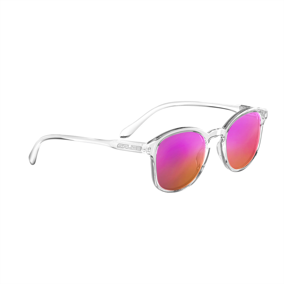 Salice Occhiali Schutzbrille – Violette Gläser, 100 % UV-Schutz, Acetatrahmen
