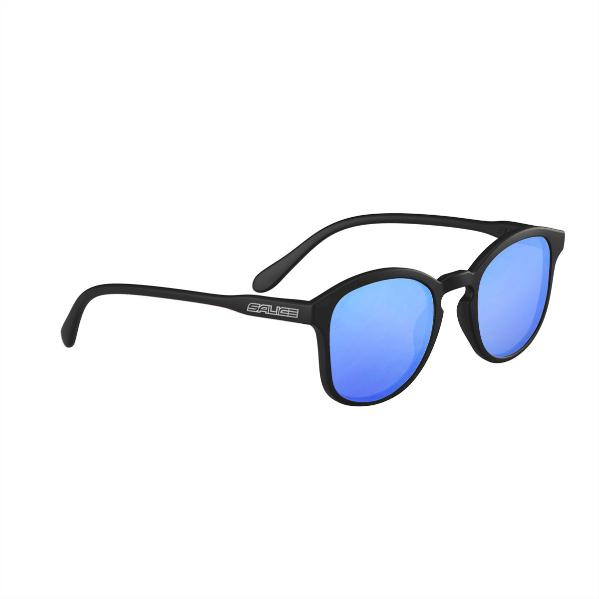 Salice Occhiali Schutzbrille – Blaue Gläser, 100 % UV-Schutz, Schwarzer Rahmen