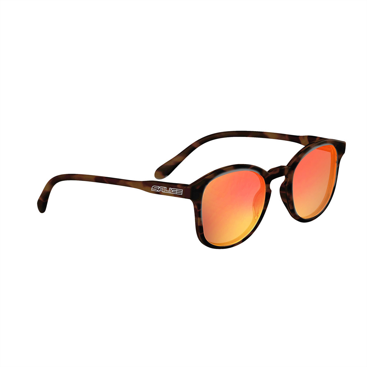 Salice Occhiali Sonnenbrille 39RW Demi RW Rot – Rote Gläser, Acetat Rahmen, 100 % UV-Schutz
