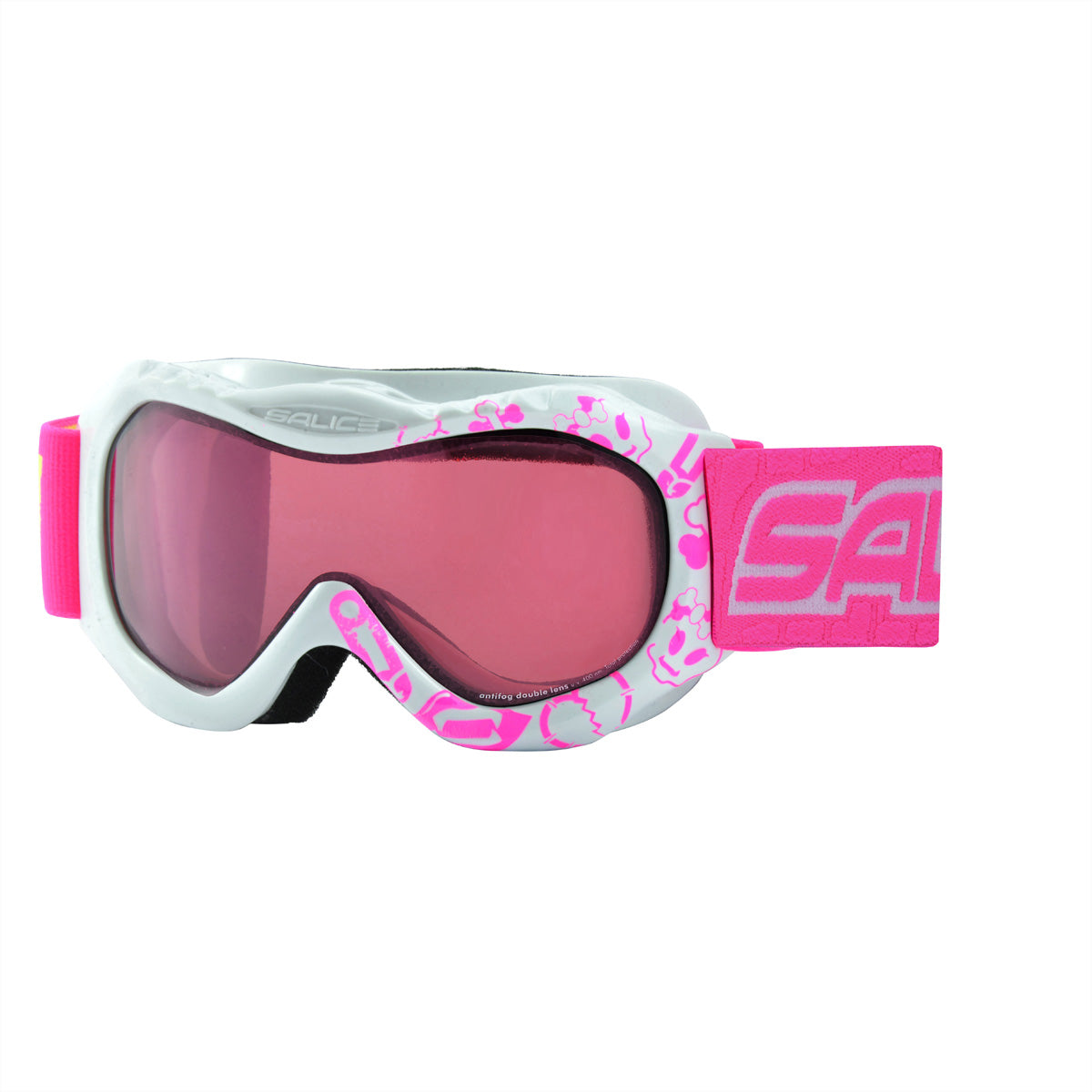 Salice Occhiali Junior Skibrille – Pinke Gläser, Antibeschlag, 100 % UV-Schutz