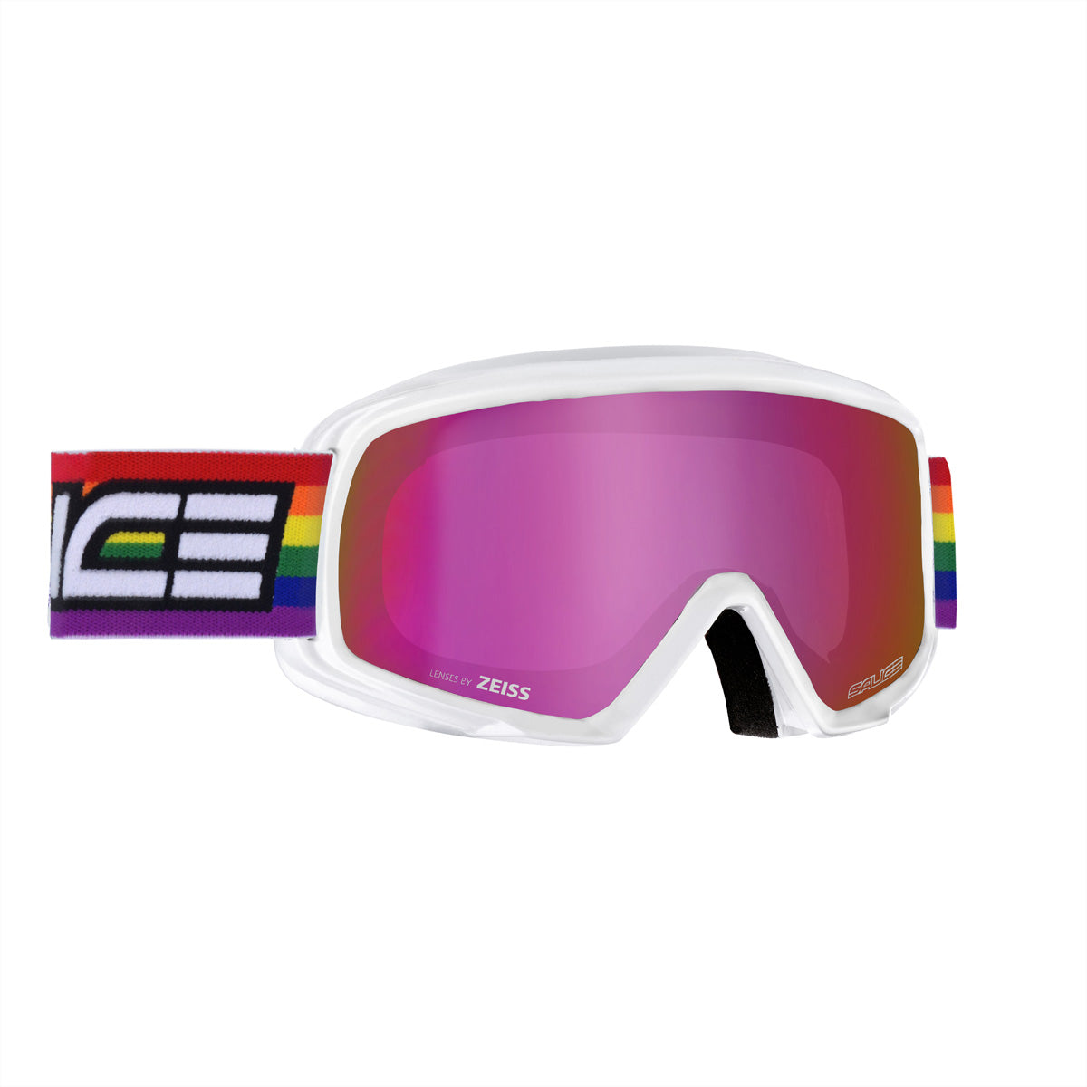Salice Occhiali Schutzbrille 608DACRXPF – Pinke Gläser, Weisser Rahmen, Polycarbonat