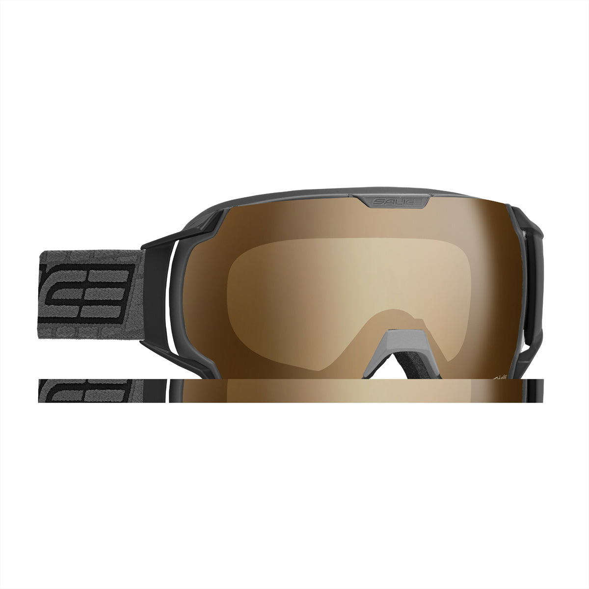 Salice Occhiali Schutzbrille 619TECH – Braune Gläser, Antibeschlag, 100 % UV-Schutz