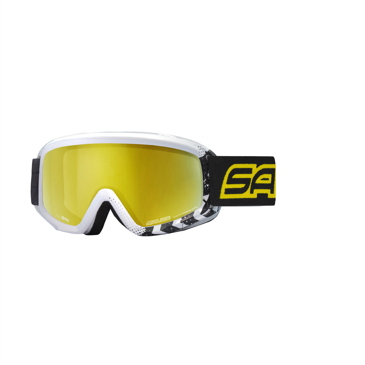 Salice Occhiali Skibrille – Gelbe Gläser, Antibeschlag, 100 % UV-Schutz