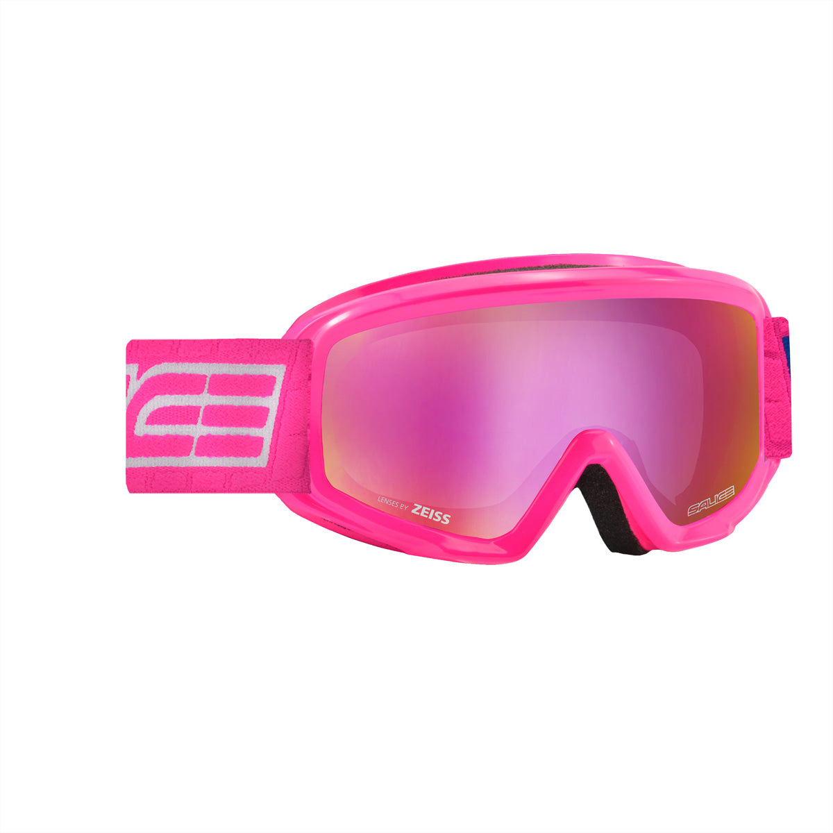 Salice Occhiali Skibrille – Pinke Gläser, Antibeschlag, 100 % UV-Schutz