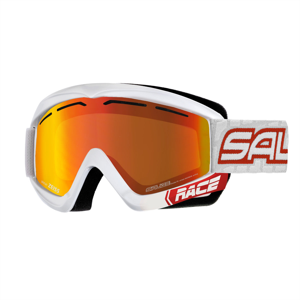 Salice Occhiali Schutzbrille – Rote Gläser, Antibeschlag, 100 % UV-Schutz
