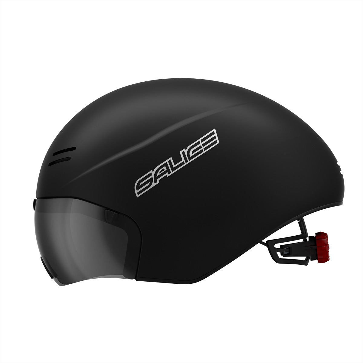 Salice Occhiali – Schutzhelm Chrono – Schwarz, 52–58 cm, EPS, mit Visier