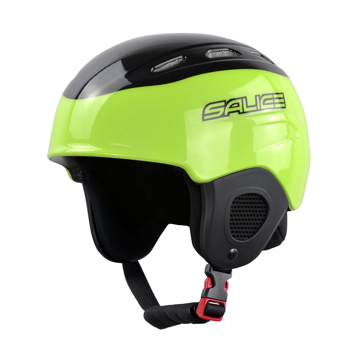 Salice occhiali Salice – Junior Skihelm – Grün, 48–56 cm, ABS, Fliegennetzeinsatz, 6 Lüftungsöffnungen