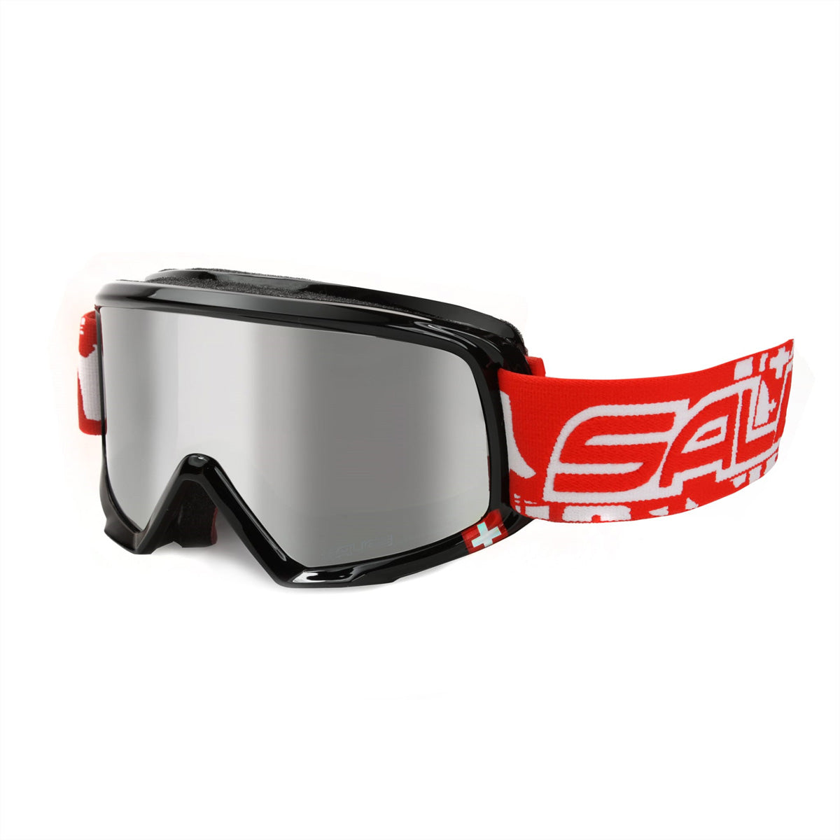 Salice Occhiali Schutzbrille 609SUI Schweiz Edition – Silberne Gläser, Antibeschlag, 100 % UV-Schutz