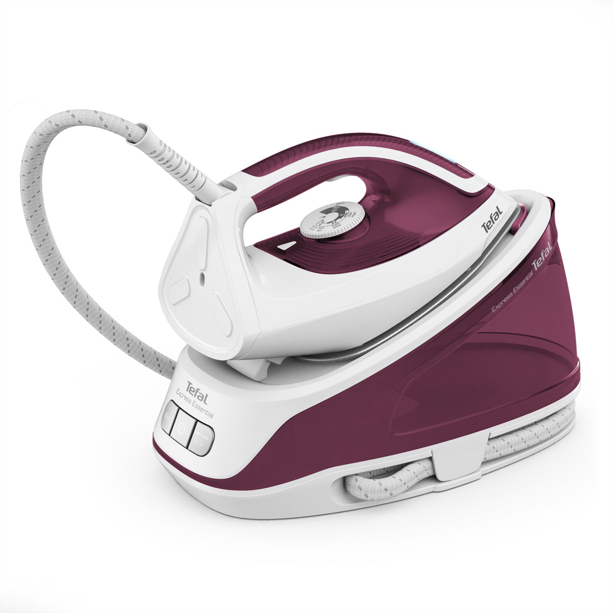 Tefal Dampfbügelstation Express Essential – 1,4 l Tank, 5,3 bar, 2400 W, violett/weiß