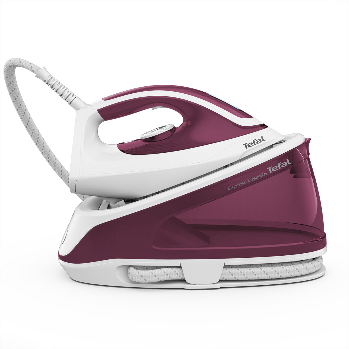 Tefal Dampfbügelstation Express Essential – 1,4 l Tank, 5,3 bar, 2400 W, violett/weiß