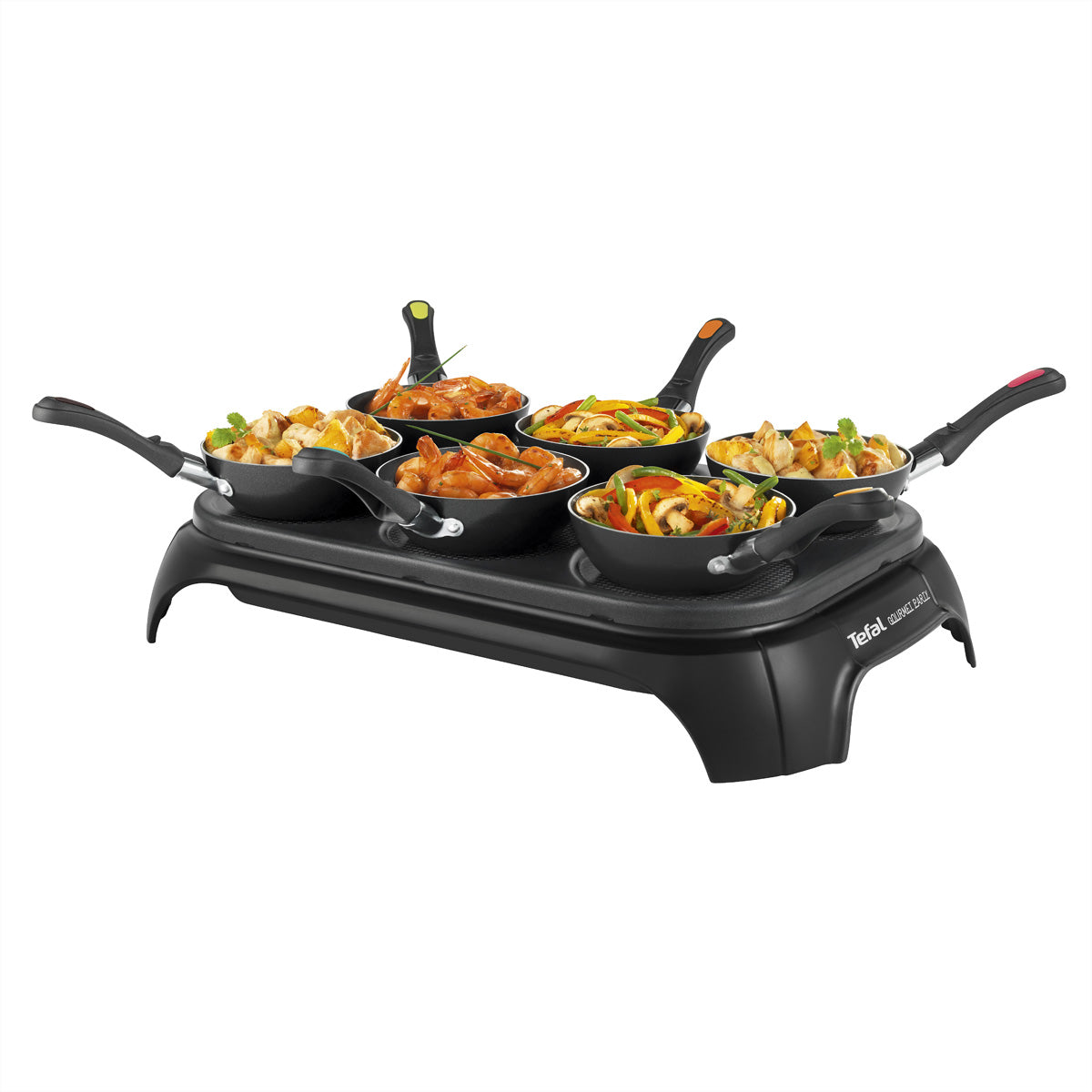 Tefal Tischgrill Wok Gourmet – 1000 W, Teflonbeschichtet – Schwarz/Edelstahl